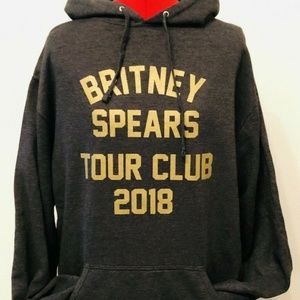 Dark Grey Britney Spears Tour Club 2018 2XL Sweats